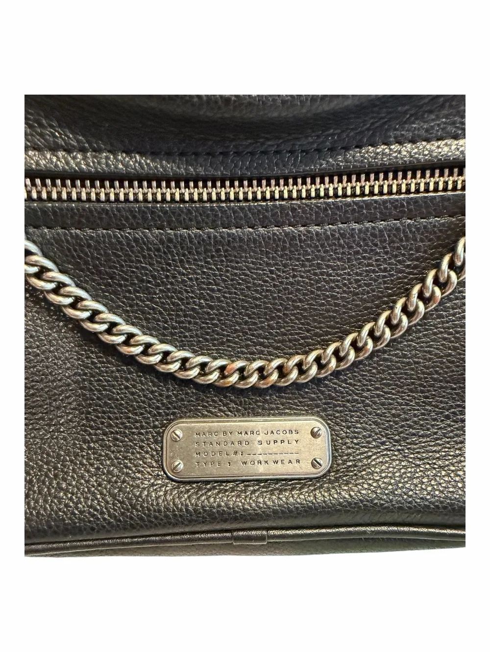 Marc Jacobs Black Leather Crossbody Camera Bag w/adjustable Strap